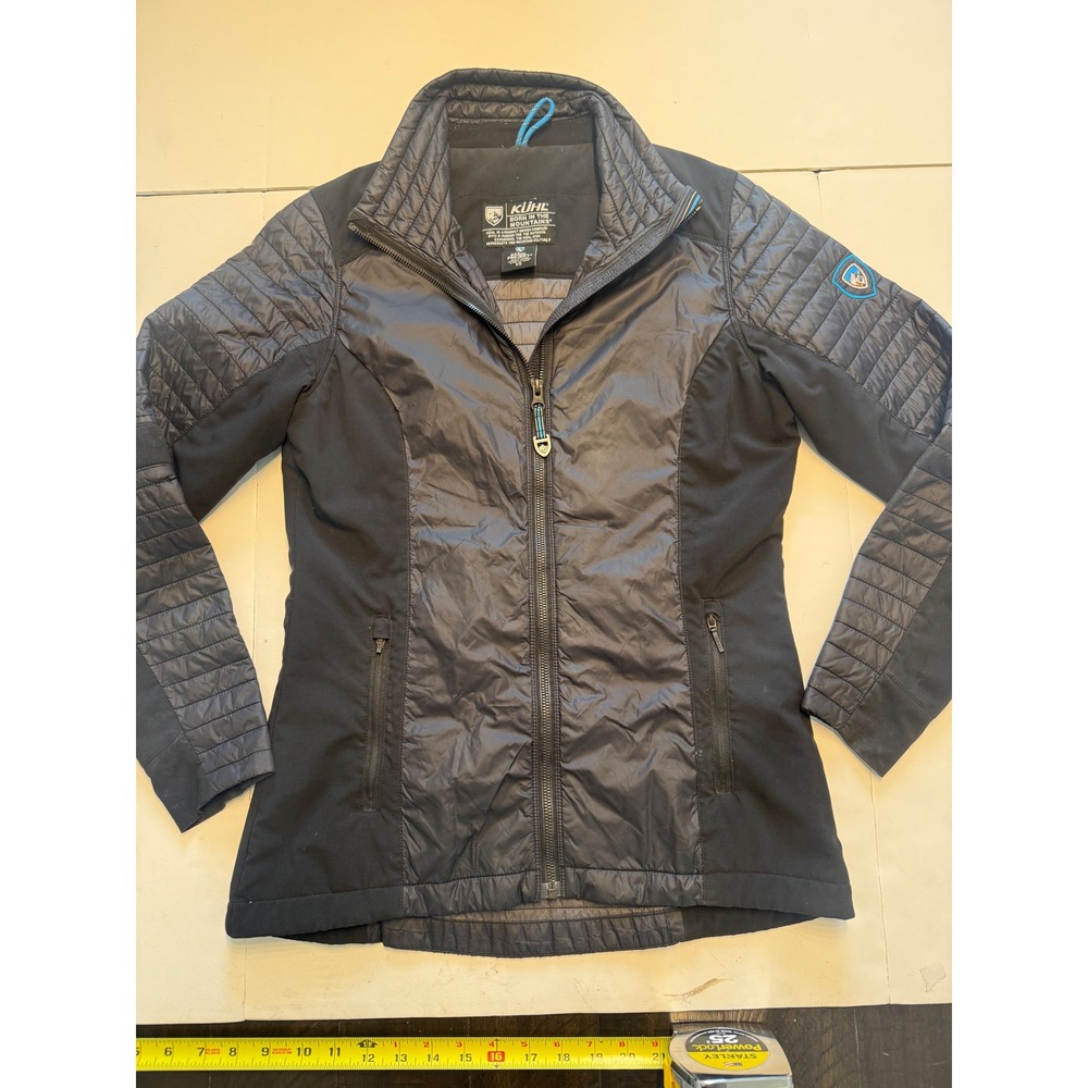 Kuhl Projekt Womens XS Black Hybrid Insulated Quilted Puffer Jacket PrimaLoft